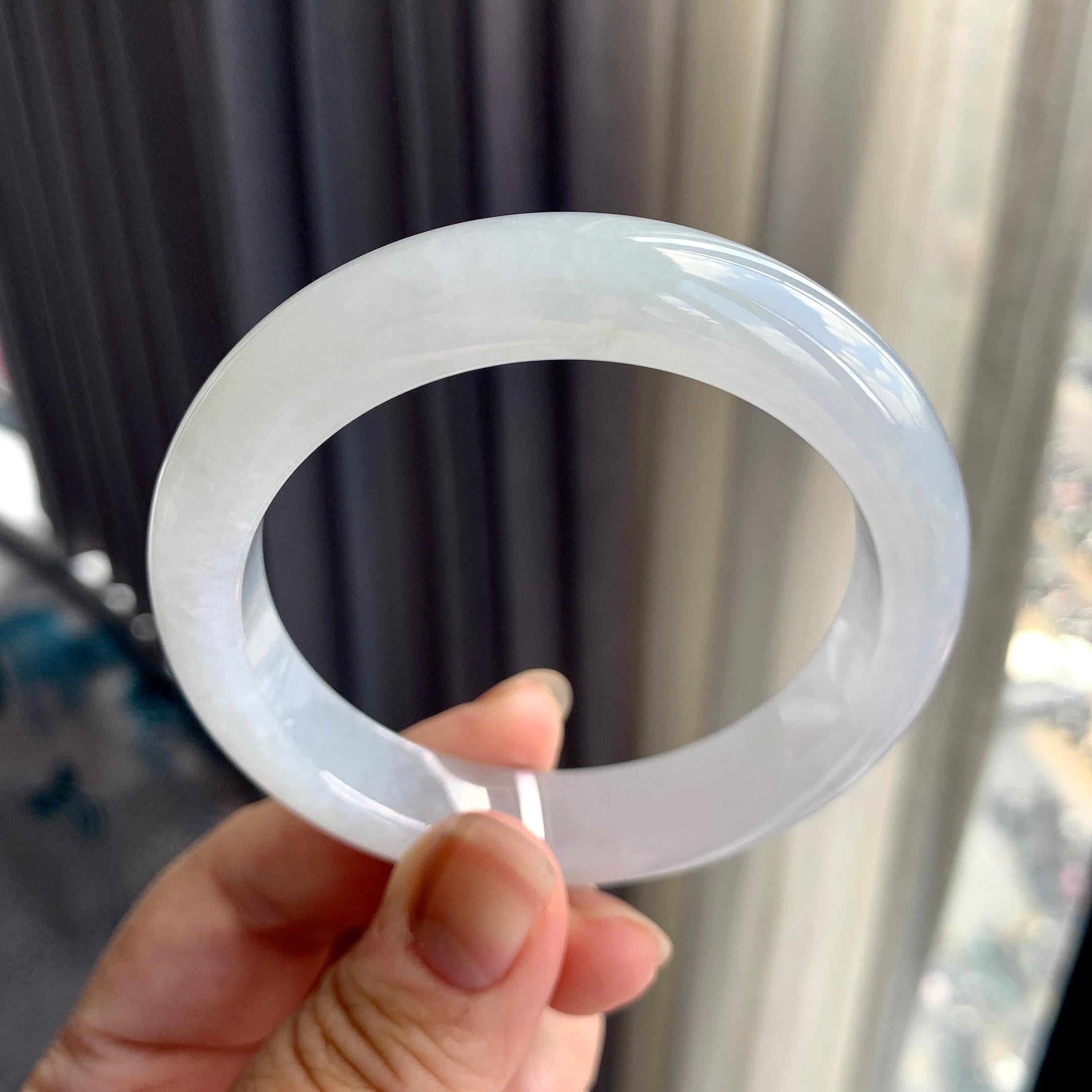 细糯种无色平安镯（55.2mm）（yc225080）