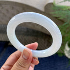 细糯种无色圆条手镯（54.4mm）（yc249445）