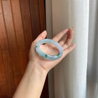 糯冰飘花翡翠平安镯（56.5mm）（yc415366）