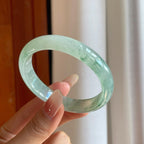 冰种飘花翡翠贵妃镯（55mm）（yc269671）