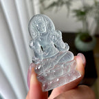 冰种淡晴水度母挂件（yc312575）