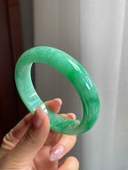 糯冰种满绿平安镯（54mm）