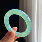 冰种晴底翡翠圆条手镯（56.2mm)（yc346236）