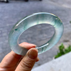 冰种飘花圆条手镯（56.4mm）（yc268983）