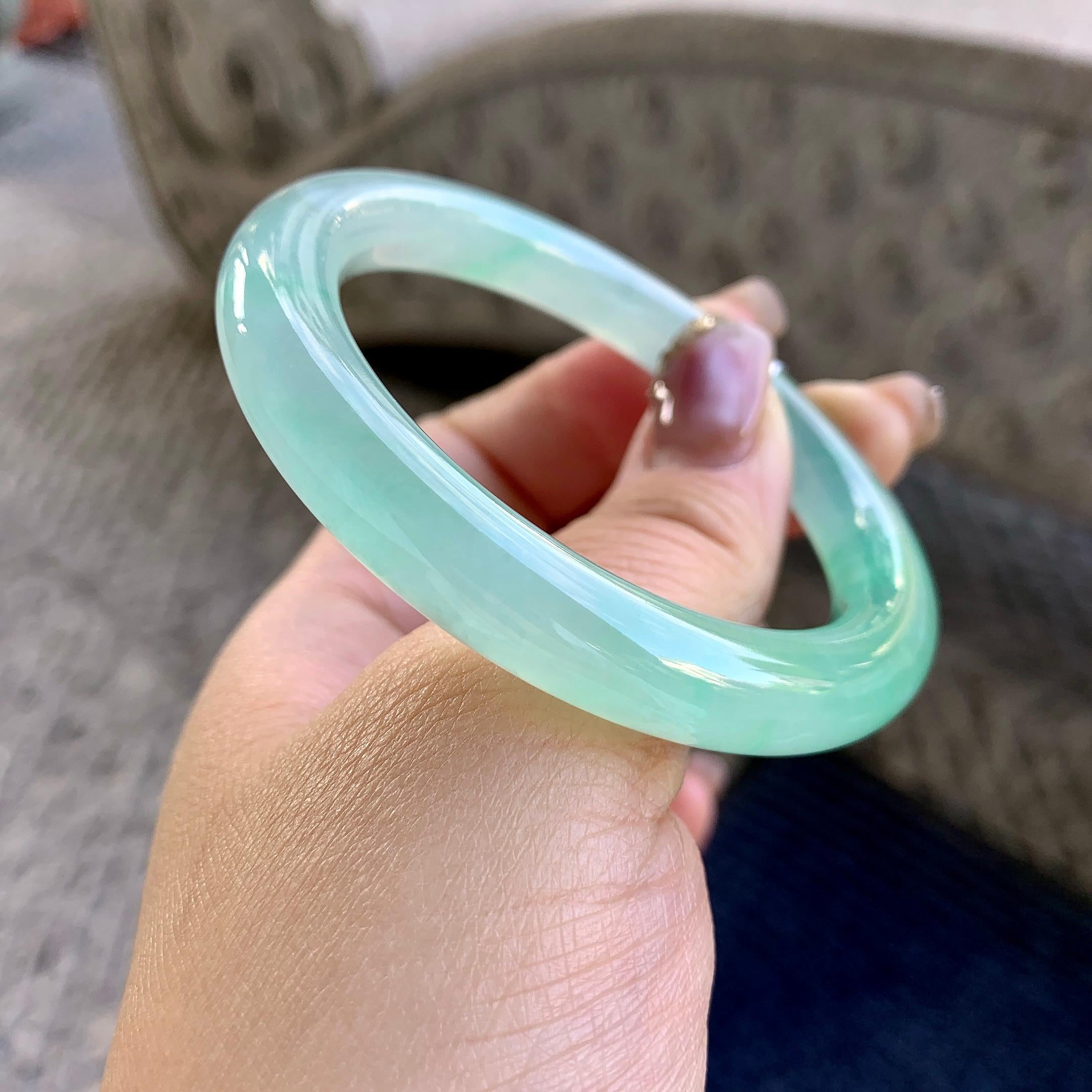 冰种晴水圆条手镯（53.2mm）（yc290978）