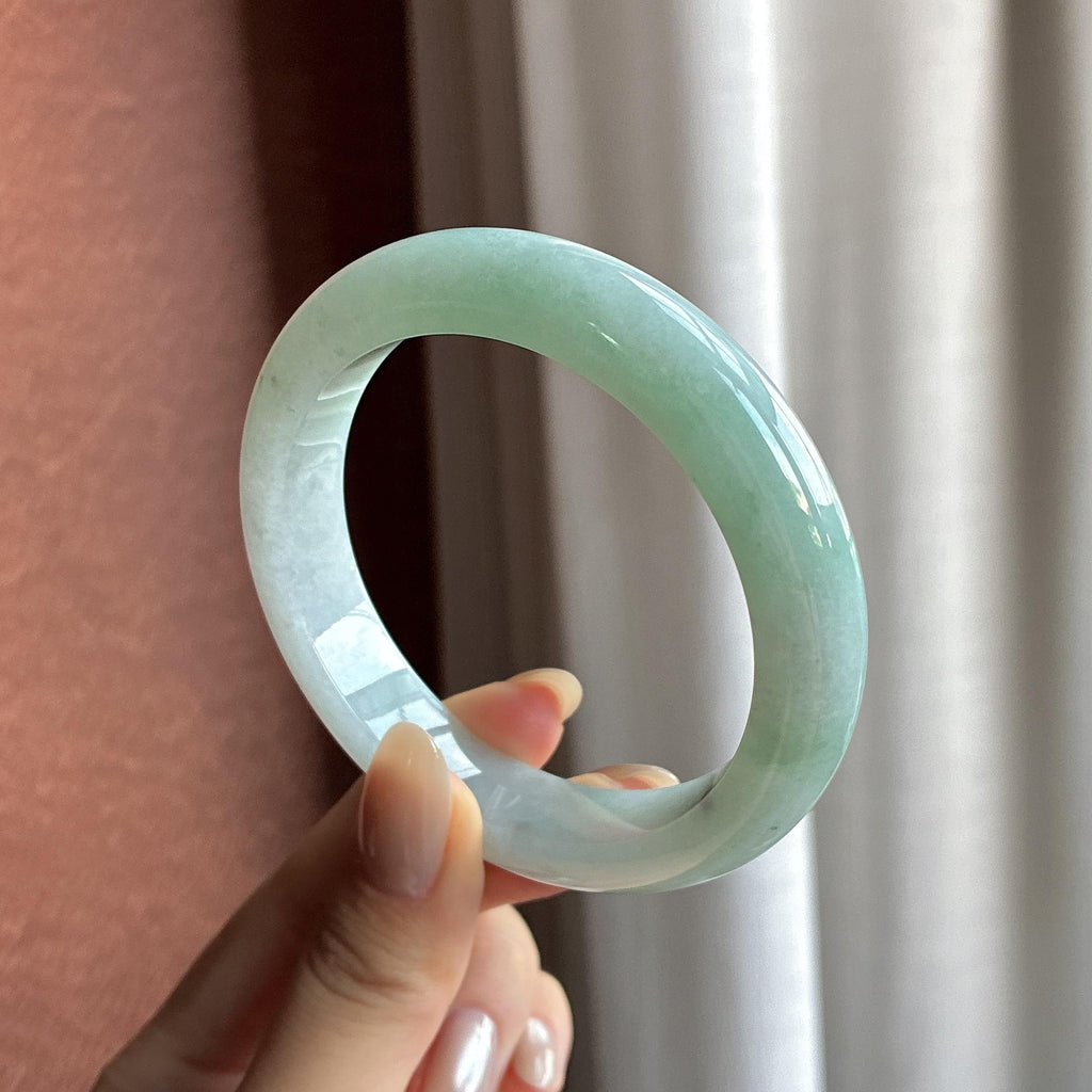 糯冰种晴底正圈平安镯 57圈（yc787768）