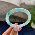 细糯种飘花圆条手镯（53.2mm）（yc228033）