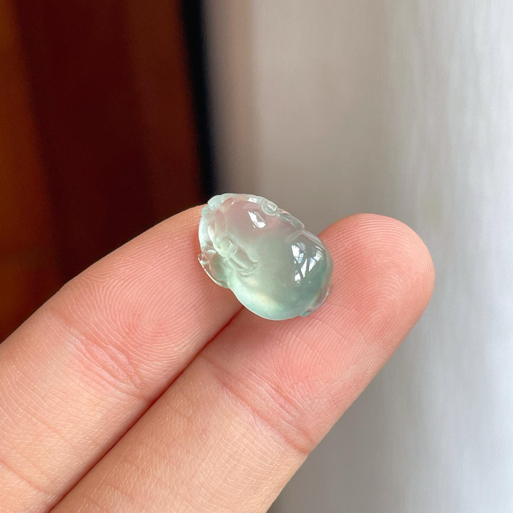 裸石冰种带底色翡翠貔貅（yc251038）