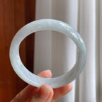 糯冰翡翠平安镯（59mm）（yc216039）