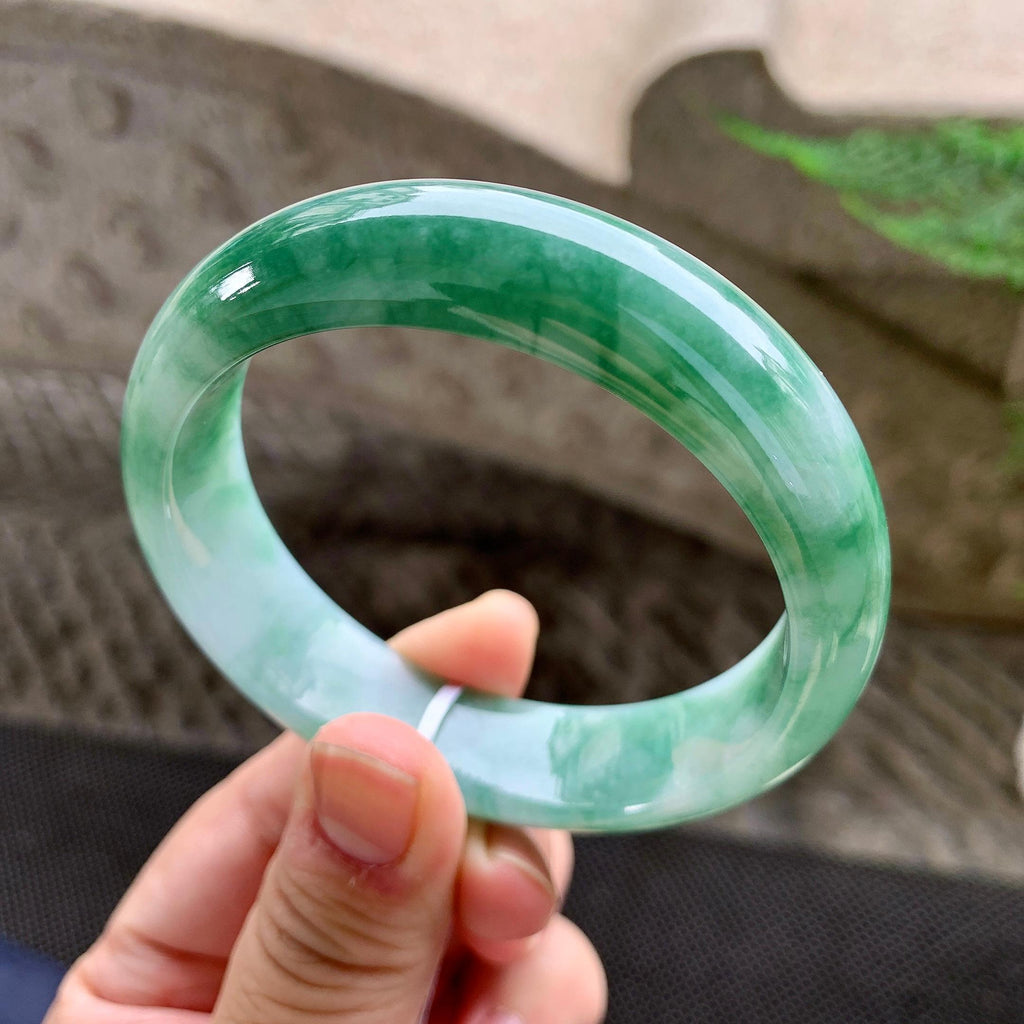 糯种飘花宽版轮胎手镯（58mm）（yc259757）