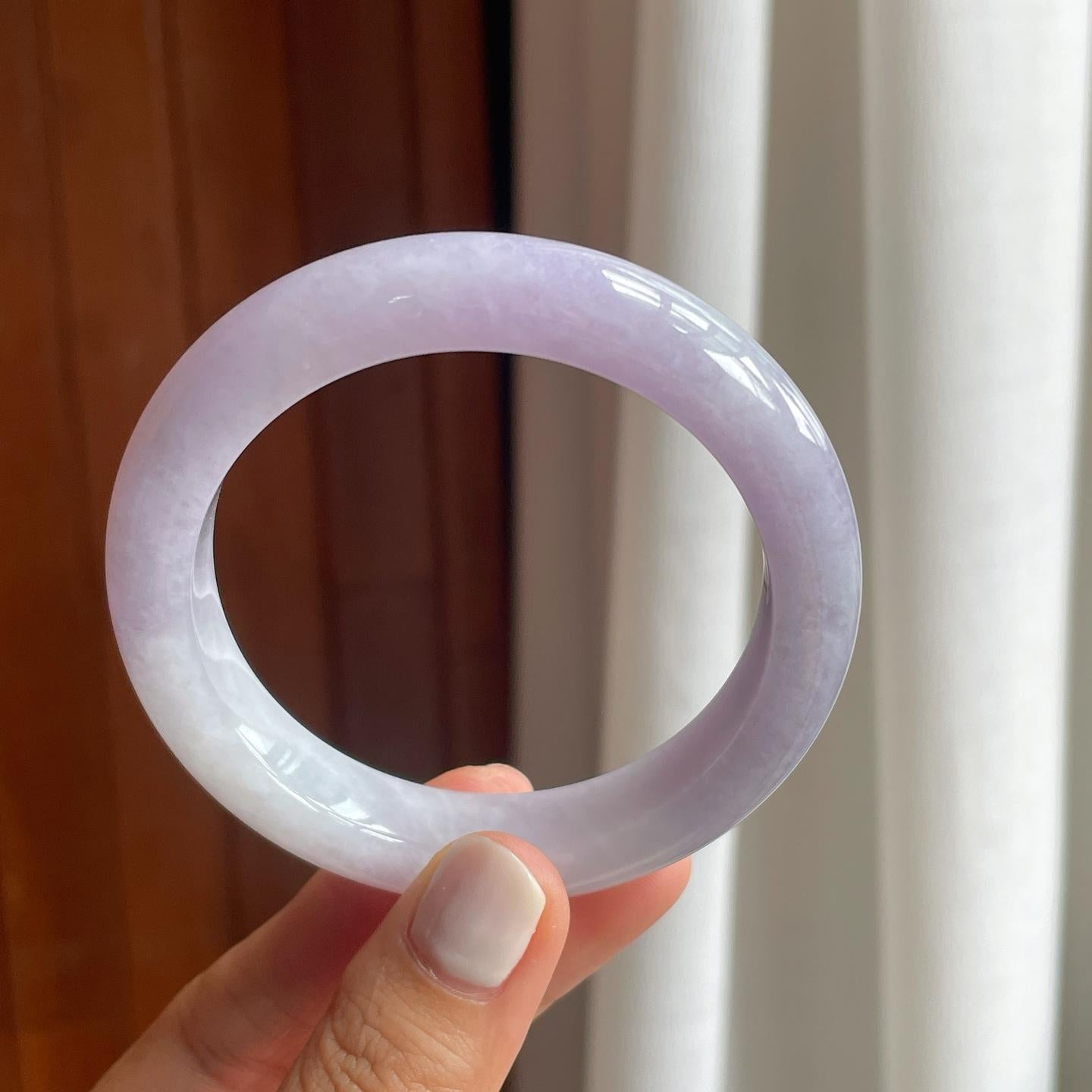 糯冰紫罗兰翡翠平安镯（56mm）（yc249162）