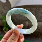 细糯种飘花平安镯（54.3mm）（yc308175）