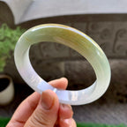 细糯种黄翡平安镯（58mm）（yc240756）