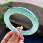糯冰种晴水圆条手镯（55.3mm）（yc264050）