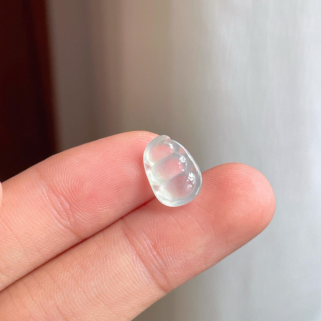 裸石冰玻种翡翠豆子（yc249141）