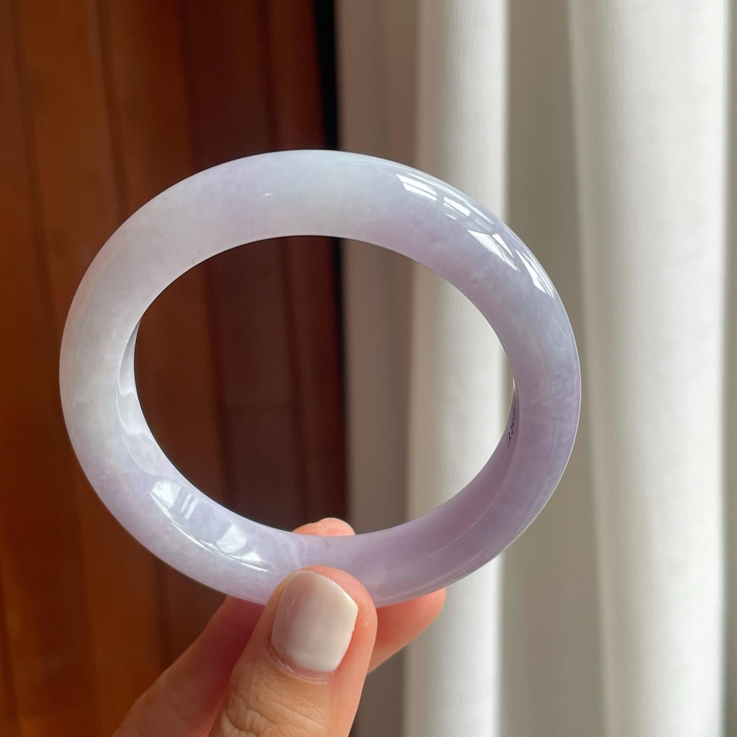 糯冰紫罗兰翡翠平安镯（56mm）（yc249162）