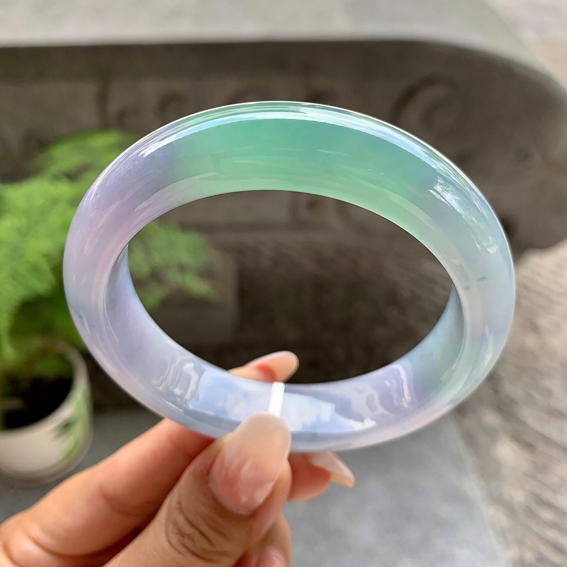 细糯种春彩平安镯（57.8mm）（yc195371）