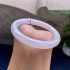 细糯种淡紫罗兰圆条手镯（54.6mm）（yc223954）