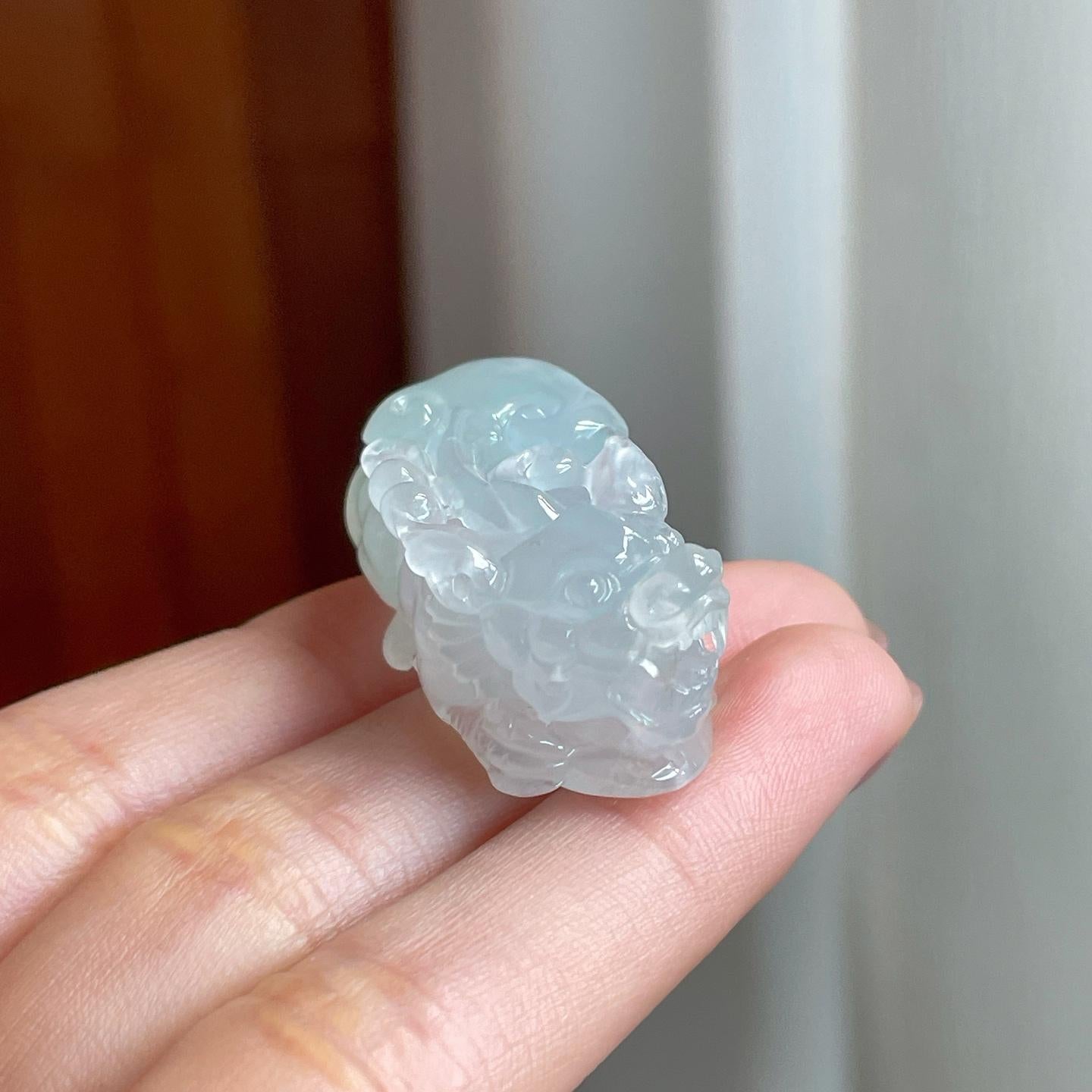 冰种无色翡翠貔貅（yc334596）