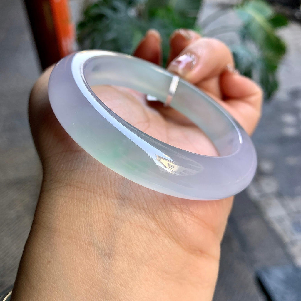 冰种春彩平安镯（54mm）（yc292634）
