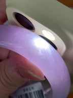 糯冰种紫罗兰宽版轮胎手镯（58.2mm）（yc253805）