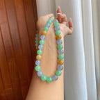 糯冰种多宝翡翠珠串手串（yc267474）