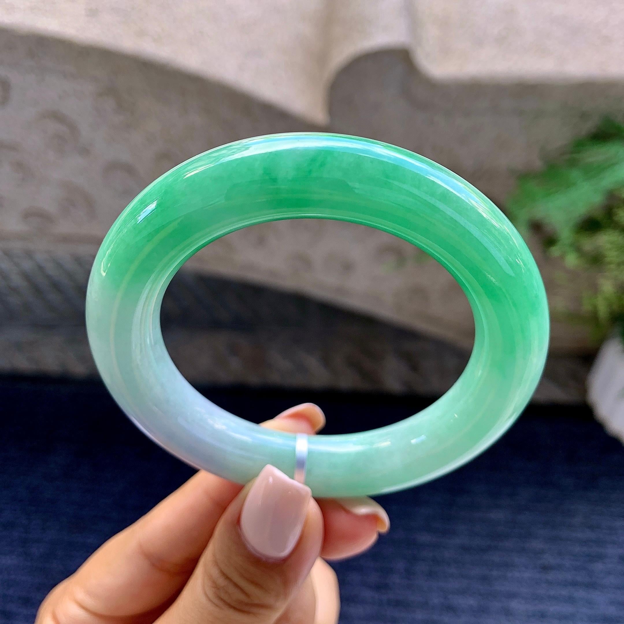 细糯种春彩圆条手镯（54.2mm）（yc223959）