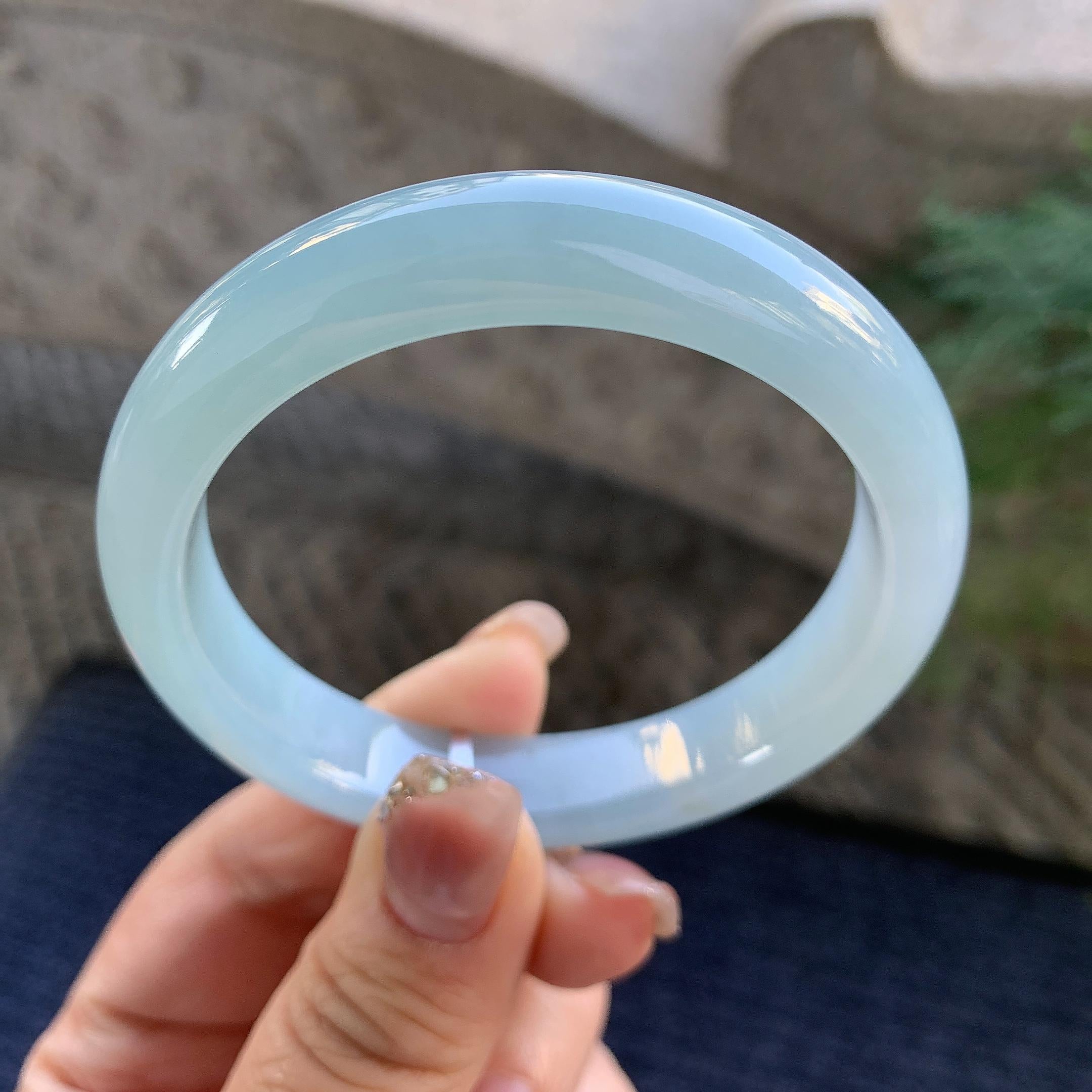 细糯种晴底平安镯（55.6mm）（yc294657）