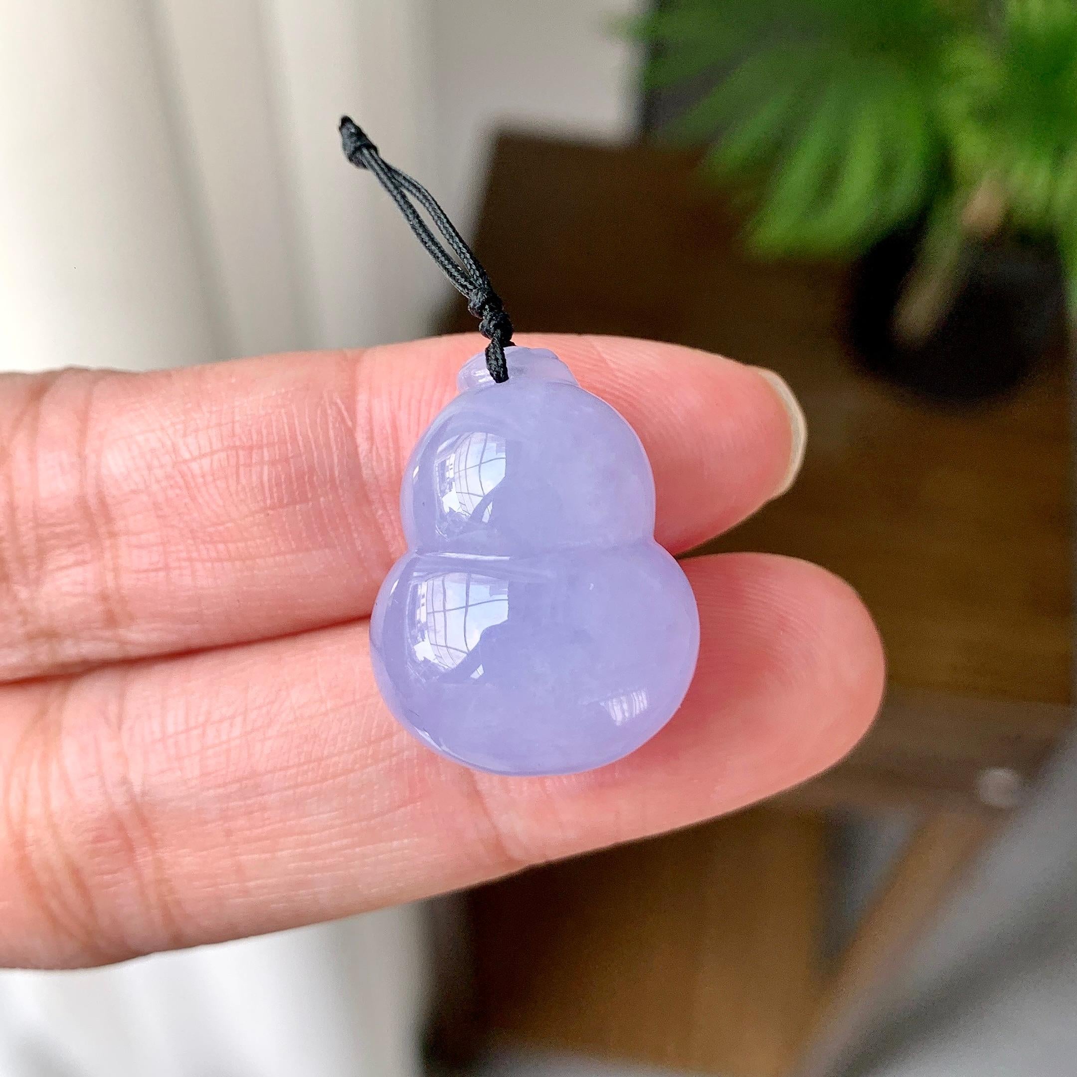 细糯种紫罗兰葫芦吊坠（yc248211）