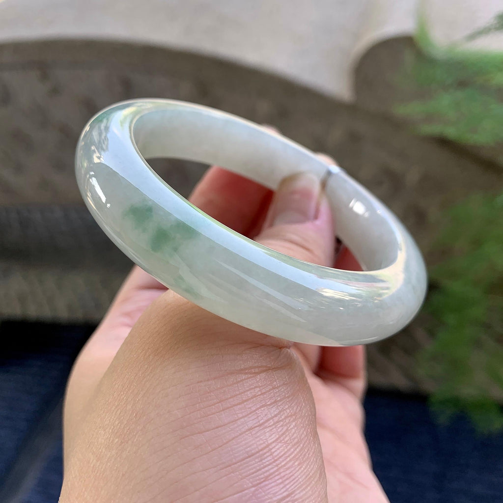 糯种飘花平安镯（55.6mm）（yc249424）