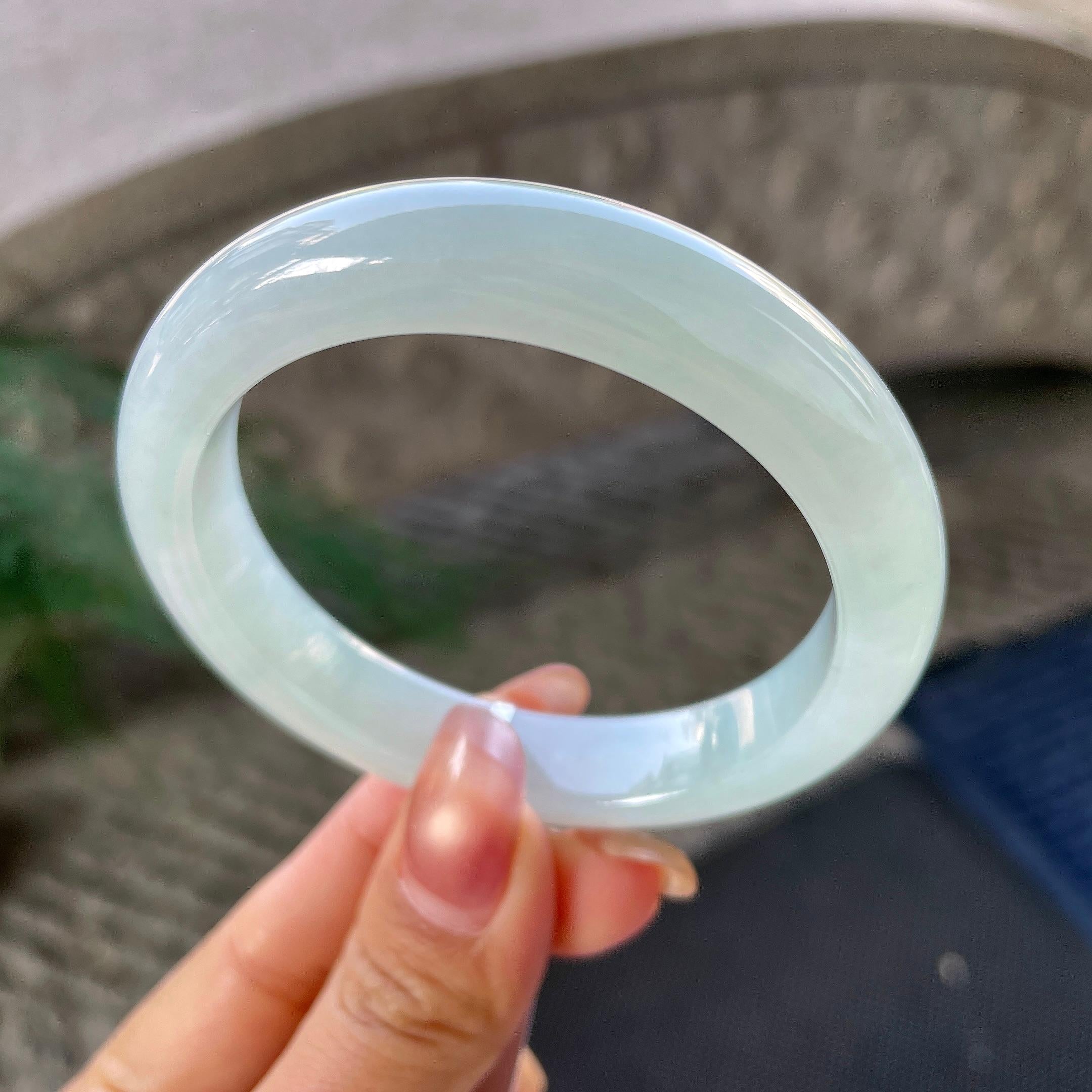 细糯种晴底平安镯（55.5mm）（yc305687）