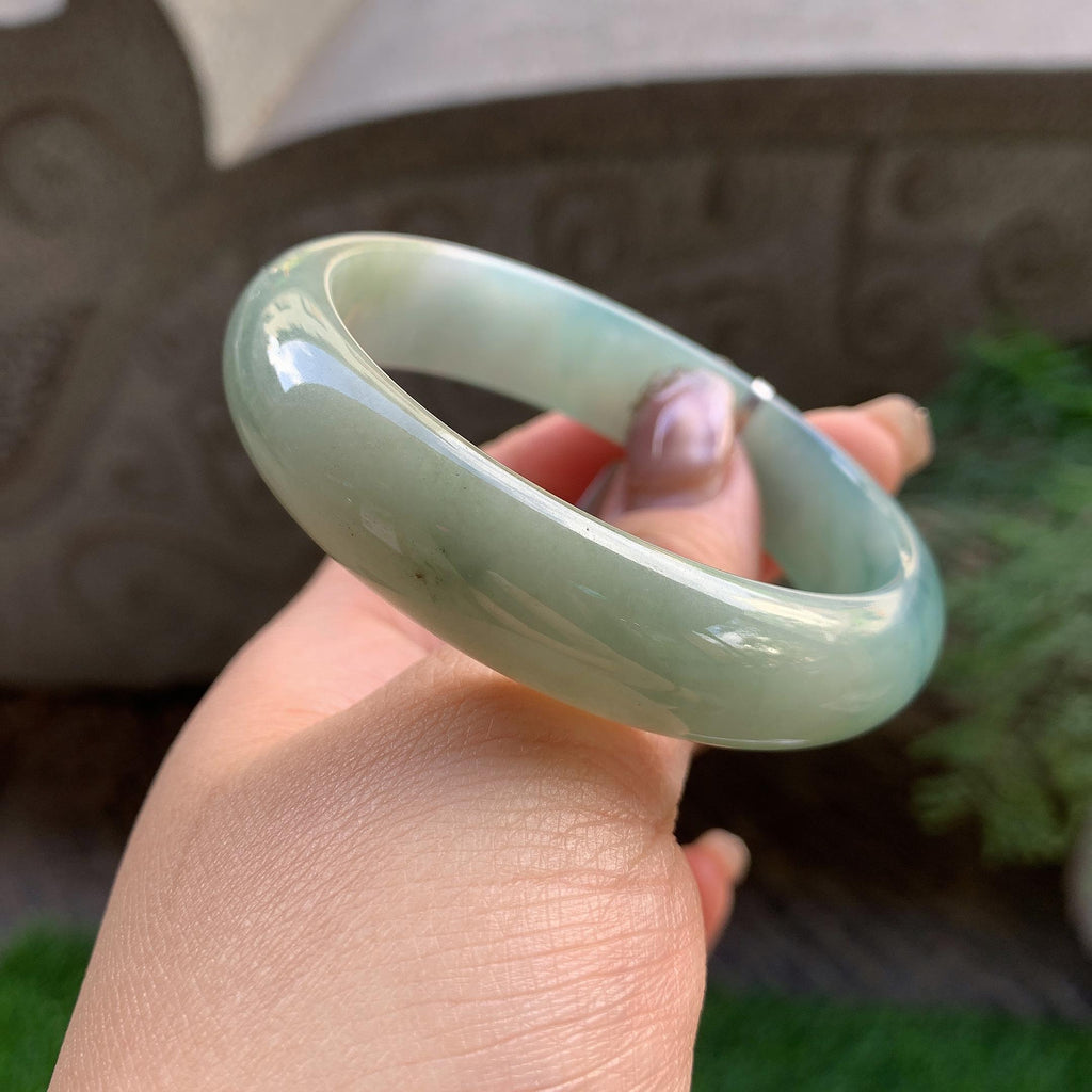 细糯种飘花平安镯（56.4mm）（yc293325）