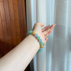 糯冰种多宝翡翠珠串手串（yc266570）