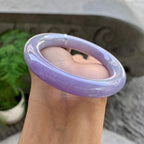 细糯种紫罗兰圆条手镯（56.5mm）（yc199565）