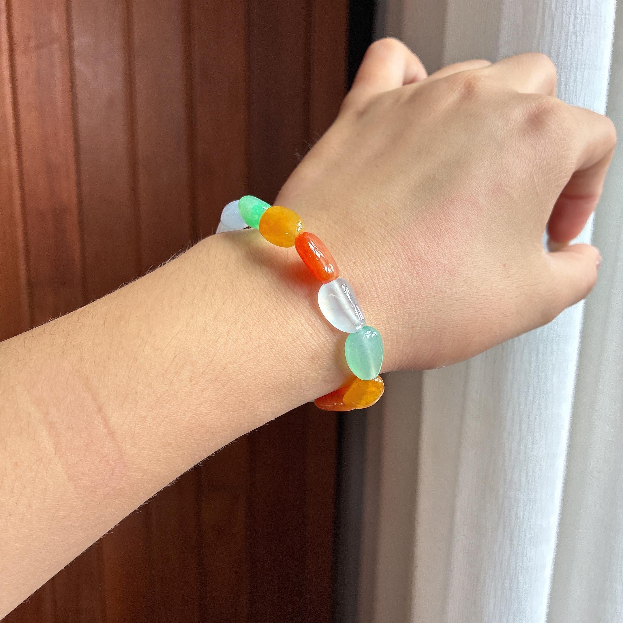 Vòng Tay Đa Bảo Thủy Tủy Ngọc Phỉ Thúy A Miến Điện Tự Nhiên (yc451551)