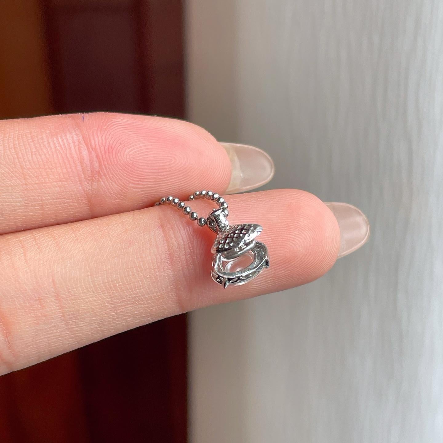 18k金镶玻璃种无色翡翠佛公（yc247156）