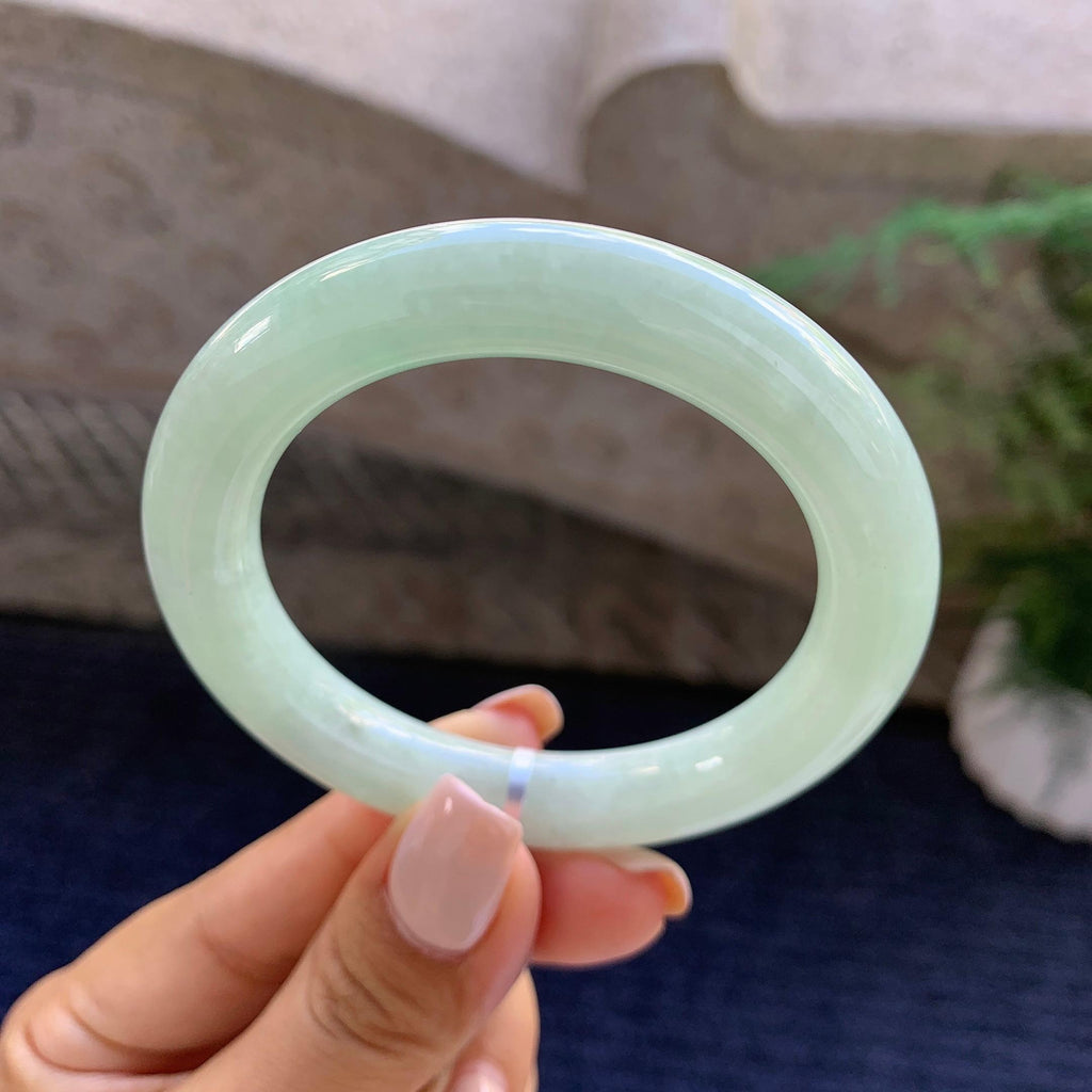 糯种晴底圆条手镯（51.9mm）（yc223233）