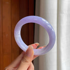 糯冰紫罗兰翡翠平安镯（57.8mm)（yc407512）