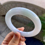 糯种无色圆条手镯（55.2mm）（yc275316）