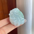 糯冰带色翡翠貔貅（yc269027）