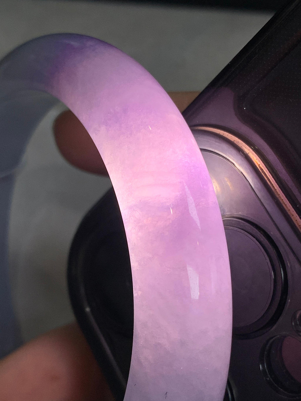 细糯种紫罗兰平安镯（59.3mm）（yc297177）