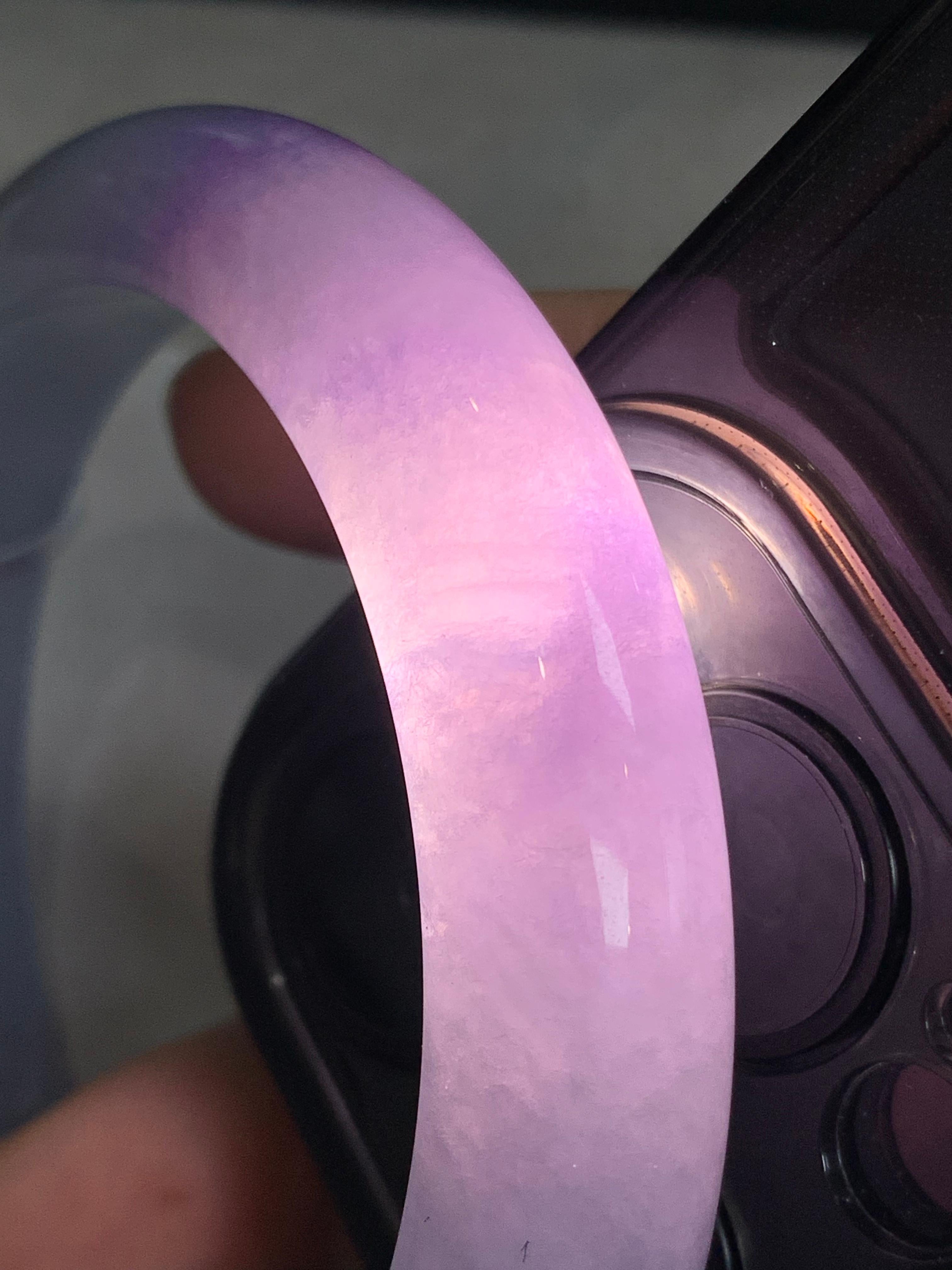细糯种紫罗兰平安镯（59.3mm）（yc297177）