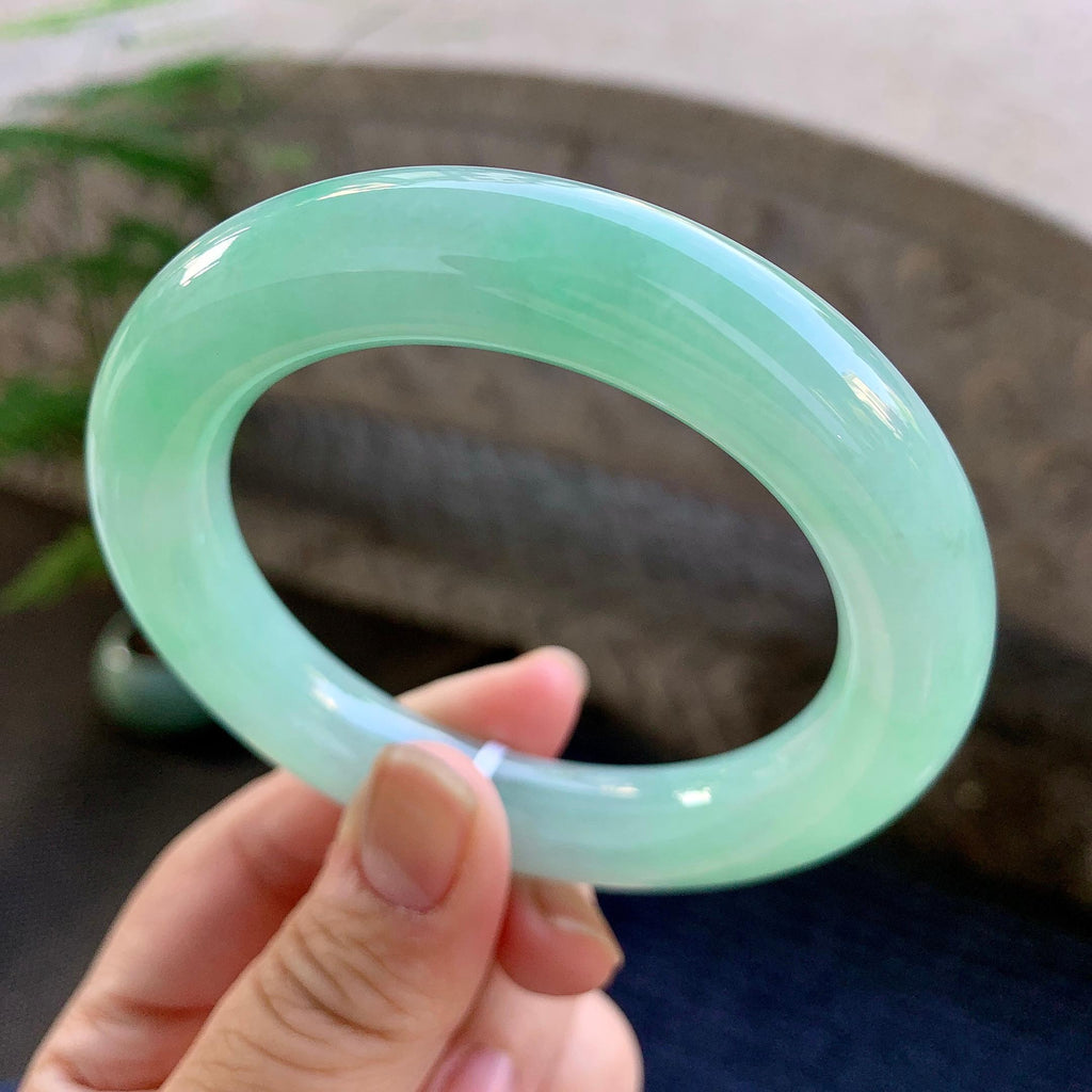 细糯种晴底圆条手镯（56.4mm）（yc264053）