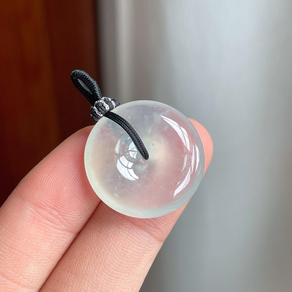 冰种带底色翡翠平安扣（yc250562）