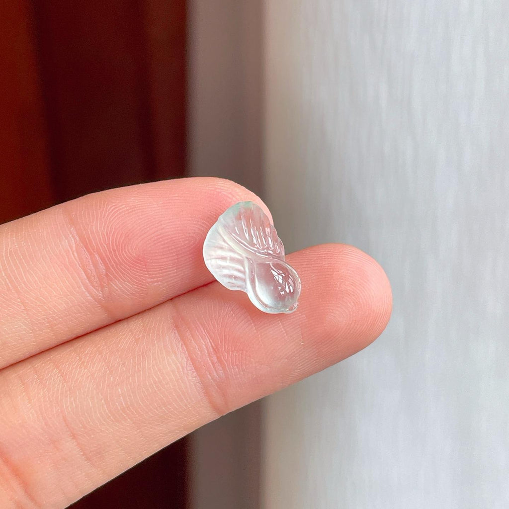 裸石冰玻种翡翠白菜（yc249134）