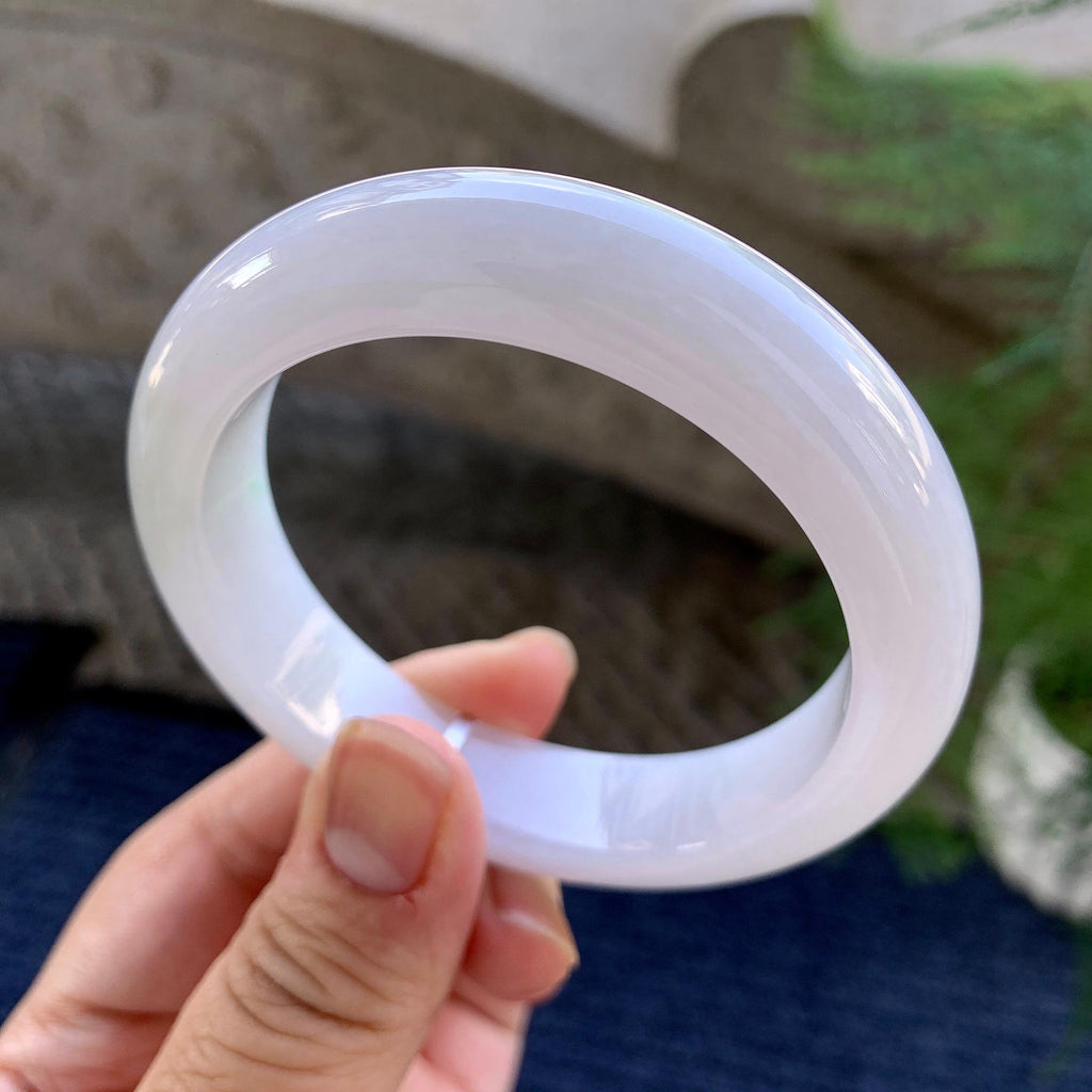 糯种无色平安镯（55mm）（yc249421）