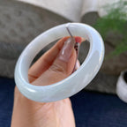 细糯种无色正圈平安镯57圈    天然缅甸A货翡翠（yc352029）