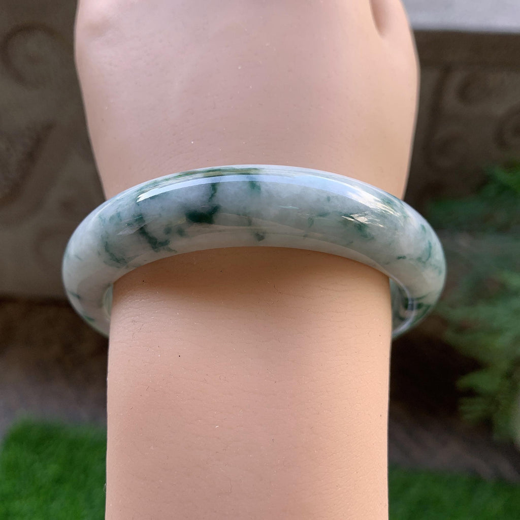 糯种飘花平安镯（56.8mm）（yc293329）