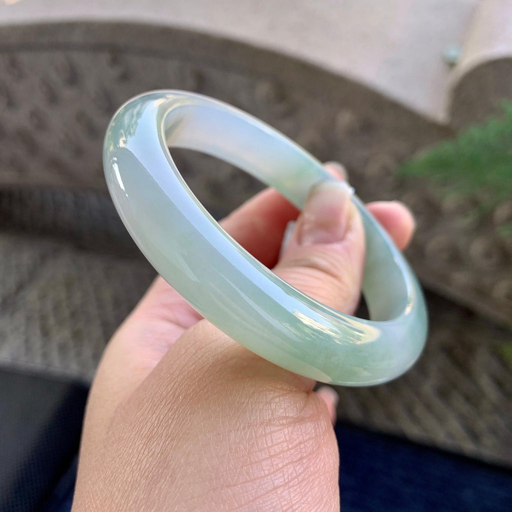糯冰种晴水平安镯（57.4mm）（yc305693）