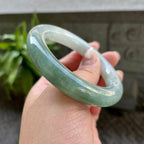 糯种油青圆条手镯（54.6mm）（yc310101）